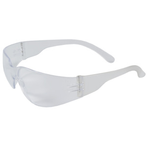 Bouton Optical 250-00-0020 Zenon Z11sm Rimless Safety Glasses, CL/CL, Anti-Scratch/Fog