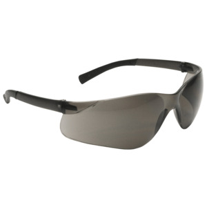 Bouton Optical 250-06-5501 Zenon Z13 Rimless Safety Glasses, Dk GY/GY Lens, Anti-Scratch