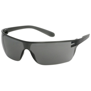 Bouton Optical 250-13-0021 Zenon Z-Lyte II Safety Glasses, Rimless, GY/GY Lens, Anti-Scratch/Fog