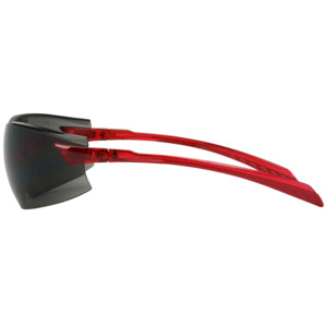 Bouton Optical 250-45-1021 Radar Safety Glasses, Rimless, RD/GY Lens, Anti-Scratch/Fog