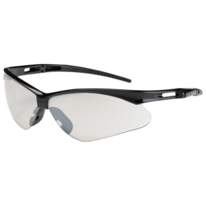 Bouton Optical 250-AN-10114 Anser Safety Glasses, Semi-Rimless, BK, I/O Lens, Anti-Scratch
