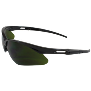 Bouton Optical 250-AN-10119 Anser Safety Glasses, Semi-Rimless, BK/IR Filter 5.0 Lens, Anti-Scratch