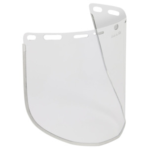 Bouton Optical 251-01-7214 CL PETGSafety Visor, Aluminum Binding , .040" Thickness