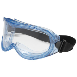 Bouton Optical 251-5300-400 Contempo Indirect Vent Goggle, LT BL Body, CL Lens, Anti-Scratch/Fog
