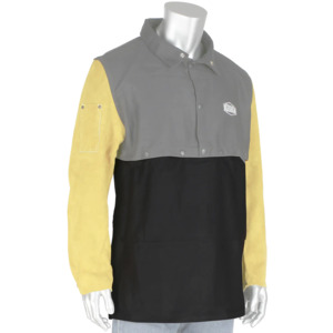 Ironcat 8052/3XL Apron, Bib, 3X-Large, Cotton, Flame Resistant, for 8051 Cape Sleeve, Dark Brown