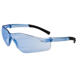 Bouton Optical 250-06-5503 Zenon Z13 Safety Glasses, Rimless, LT BL Hard Coat Lens, Flared Bridge