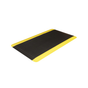 Crown Matting CD 0023YB Industrial Deck Plate, Black/Yellow, 9/16" Thickness, 2' x 3'
