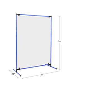 BenchPro FFLA FeatherLite™ Panel Acrylic 70" H x 57" W x 24" D