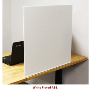 BenchPro GP2418 Sliding Sneeze-Guard - White ABS 18" L x 24" H