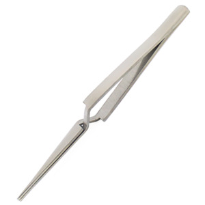 Excel Blades 30413 Tweezers, Self Closing, Pointed, 4.5"