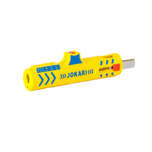 Jokari 30155 Universal stripper, Secura No. 15, Dual Compund, cable duct, outlined blades, slide-out blade, 8-13 mm