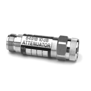 Keysight 8491B/010 Coaxial Fixed Attenuator, 10 dB Attenuation, DC to 18 GHz, 2 W, Type-N (m/f)
