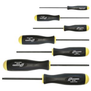 Bondhus 10645 Bondhus Balldriver Screwdriver Set 5/64"-3/16" 7 Pc