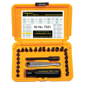 Chapman 7331 27-pc. Standard/Metric Ratchet Set