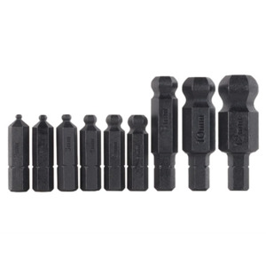 Bondhus 11099 1-1/2" Hex Set, Metric, Ball-end, 9 pc., 2.0-12mm