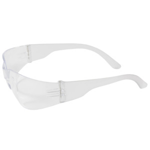 Bouton Optical 250-01-0900 Zenon Z12 Safety Glasses, Rimless, CL/CL Lens, Anti-Scratch