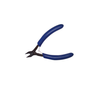 Swanstrom S421 Cutter, Tapered, 4-4/5" L, Full Flush, ESD, Slim, 18 AWG Capacity, Blue