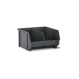 Lewis Bins PB20-XXL Conductive Parts Bin with Divider, 7" L x 4" W x 2.9" H