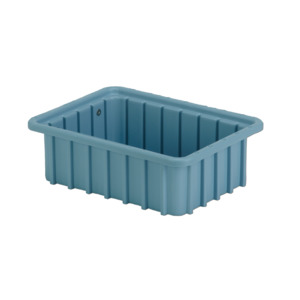 Lewis Bins DC1035 Divider Tote Box, Light Blue, OD 10.8" x 8.3" x 3.5"
