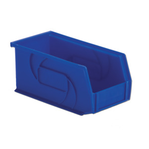 Lewis Bins PB105-5 Hanging and Stacking Part Bin, Blue, OD 10.875" x 5.5" x5"