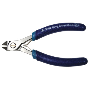 Swanstrom M533 Medical Device ESD-Safe Short Nose Diagonal Cutter, Full Flush, 4.7" Long