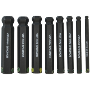 Bondhus 31487 Prohold Metric Socket Bit Set (Bits only)