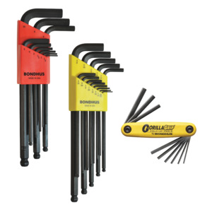 Bondhus 14191 Bonus Hex Key Set Inch and Metric