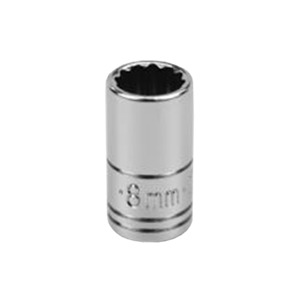 SK Hand Tools 43707 Socket, 1/4" Drive, 8mm - 12 Pt.