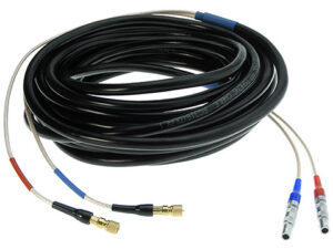 Pair of small pipe dual transducer cables