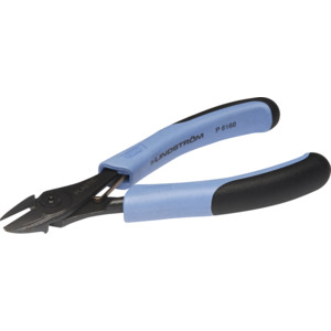 Lindstrom P6160 Cutter, Diagonal, for Plastic, ESD, 6.3" OAL, Ergonomic, Alloy Steel