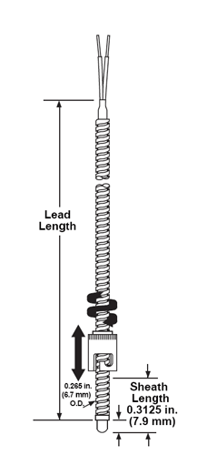 Watlow Adjustable Armor Thermocouple