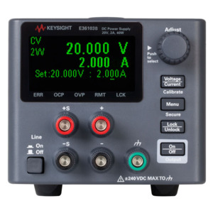 Keysight E36103B/0EM/903 DC Power Supply, Single Output, 20V, 2A, 40W, E36100B Series