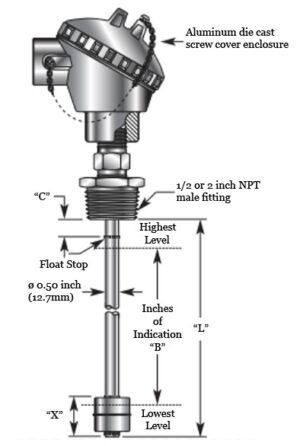Intempco LFT01 Float Level Transmitter