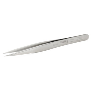 Weller-Erem OOSA Tweezers, Swiss, Anti-Mag, Straight, Stainless Steel, 4.724"