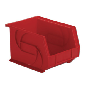 Lewis Bins 7000402 Parts Bin, Red, 10-3/4" x 8-1/4" x 7"