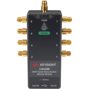 Keysight U9428B/001/101 Solid State FET Switch, 300 kHz-50 GHz, SP8T, Solder Wire, U942xA/B/C Series