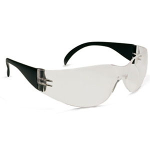 Bouton Optical 250-01-0020 Zenon Z12 Safety Glasses, Rimless, BK/CL Lens, Anti-Scratch/Fog